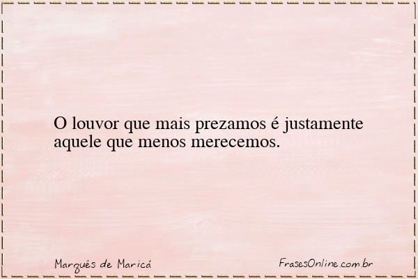 Frase de Marquês de Maricá