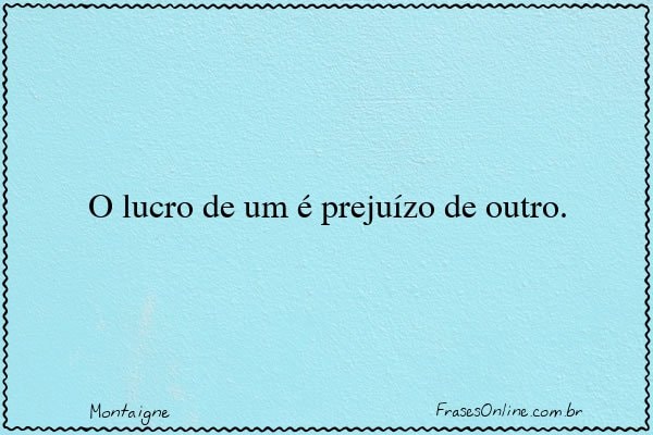 Frase de Montaigne