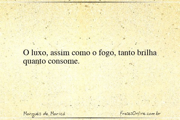 Frase de Marquês de Maricá