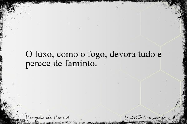 Frase de Marquês de Maricá