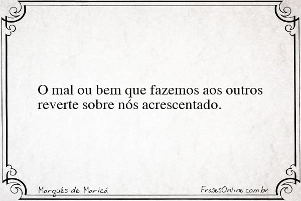 Frase de Marquês de Maricá