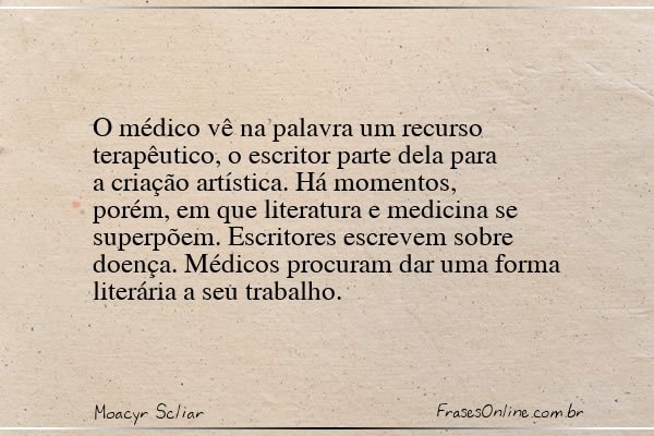 Frase de Moacyr Scliar