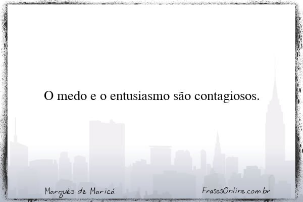 Frase de Marquês de Maricá