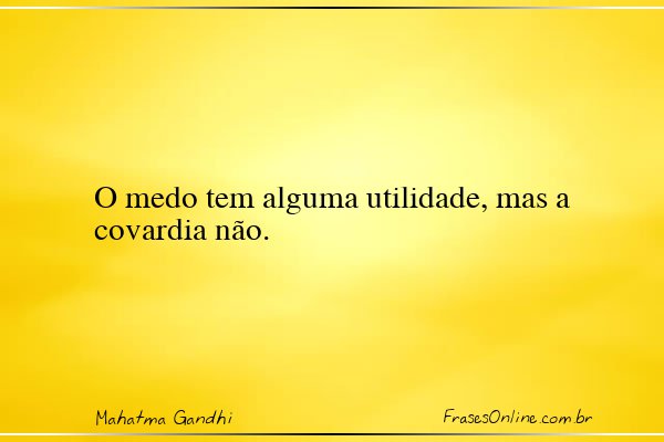 Frase de Mahatma Gandhi