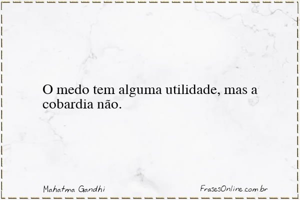 Frase de Mahatma Gandhi