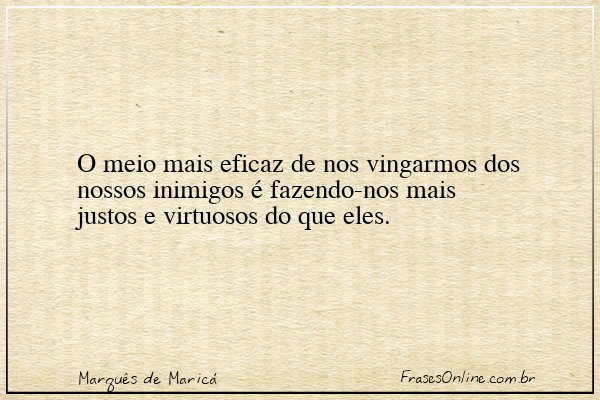 Frase de Marquês de Maricá