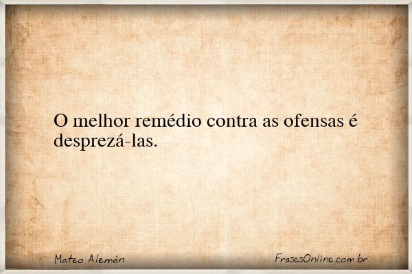 Frase de Mateo Alemán