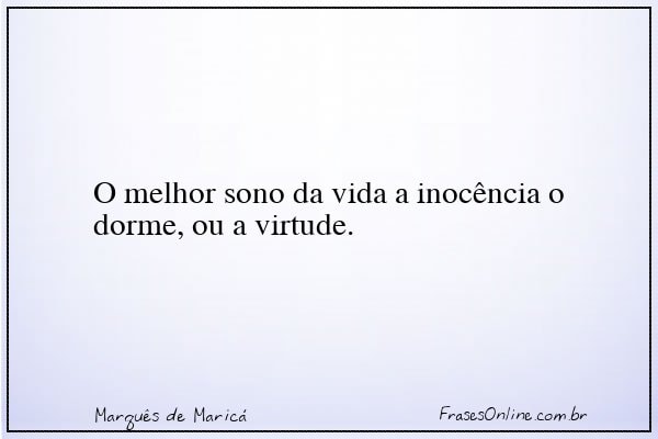 Frase de Marquês de Maricá