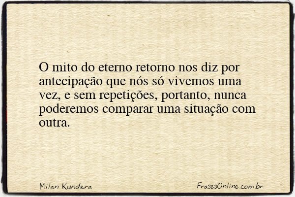 Frase de Milan Kundera
