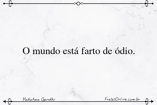 Frase de Mahatma Gandhi