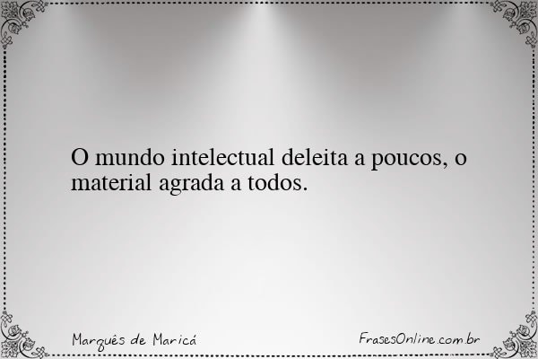 Frase de Marquês de Maricá
