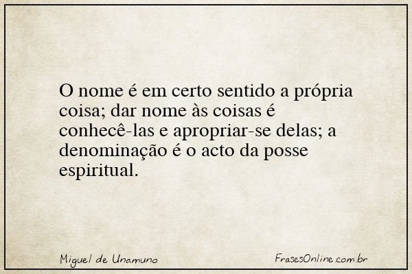 Frase de Miguel de Unamuno