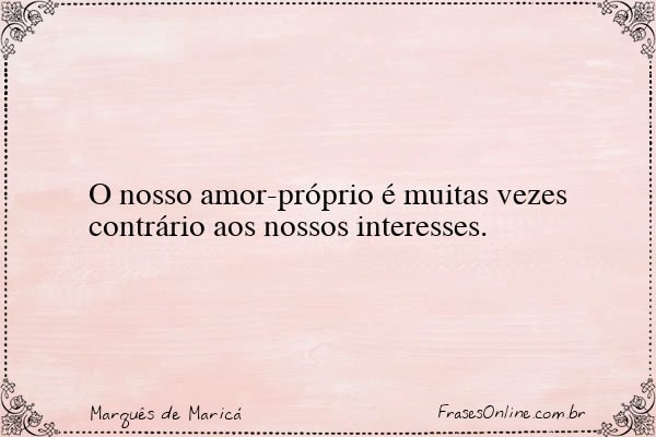 Frase de Marquês de Maricá