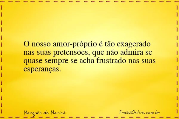 Frase de Marquês de Maricá