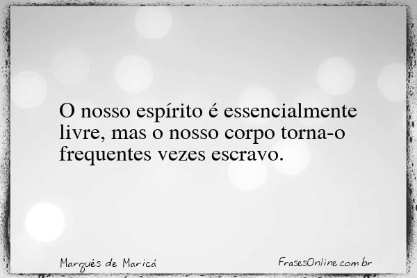 Frase de Marquês de Maricá