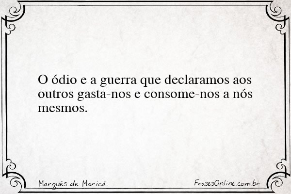 Frase de Marquês de Maricá