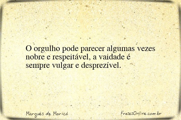 Frase de Marquês de Maricá