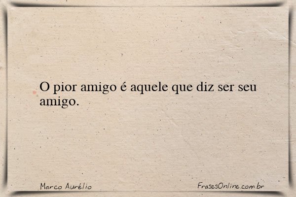 Frase de Marco Aurélio