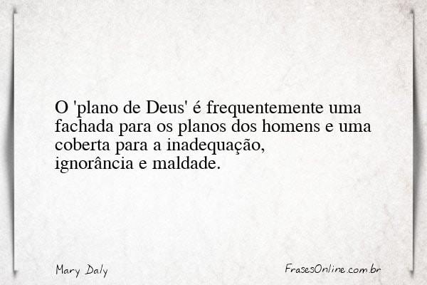 Frase de Mary Daly