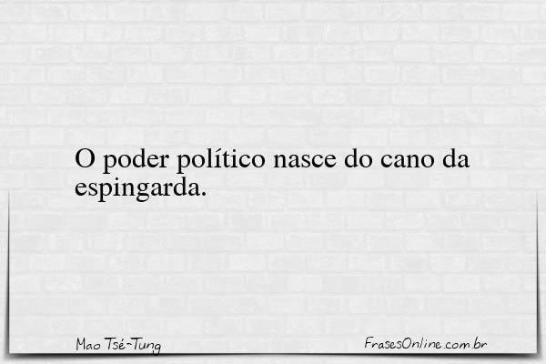 Frase de Mao Tsé-Tung