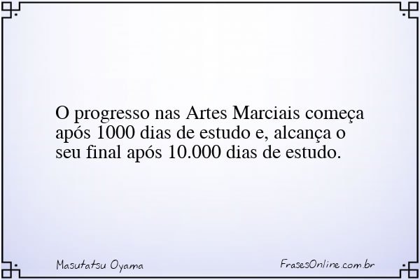 Frase de Masutatsu Oyama