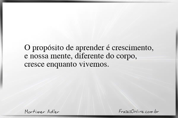 Frase de Mortimer Adler