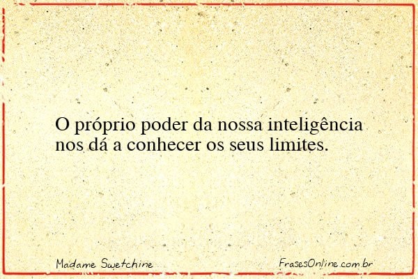 Frase de Madame Swetchine