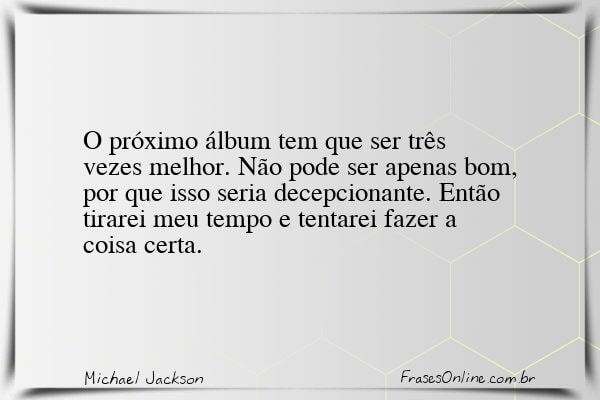 Frase de Michael Jackson