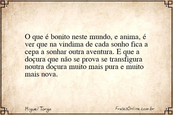 Frase de Miguel Torga