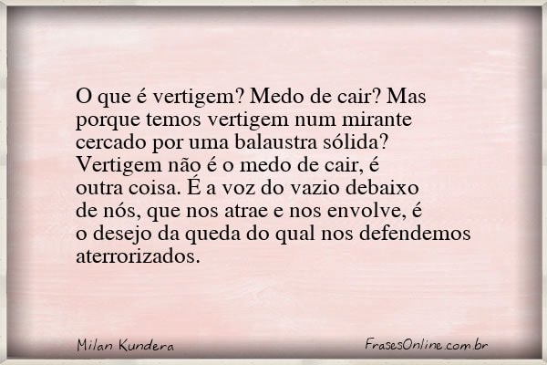 Frase de Milan Kundera
