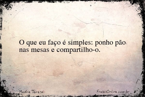 Frase de Madre Teresa