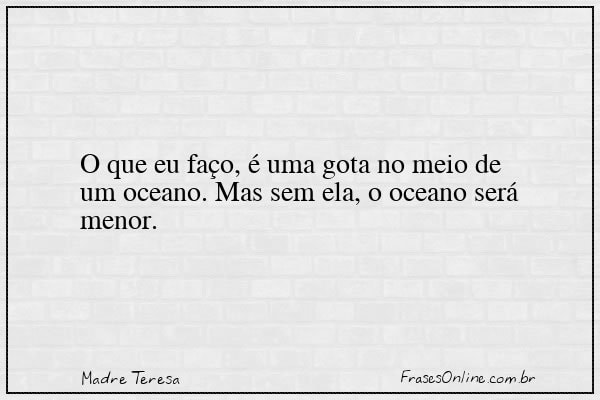 Frase de Madre Teresa