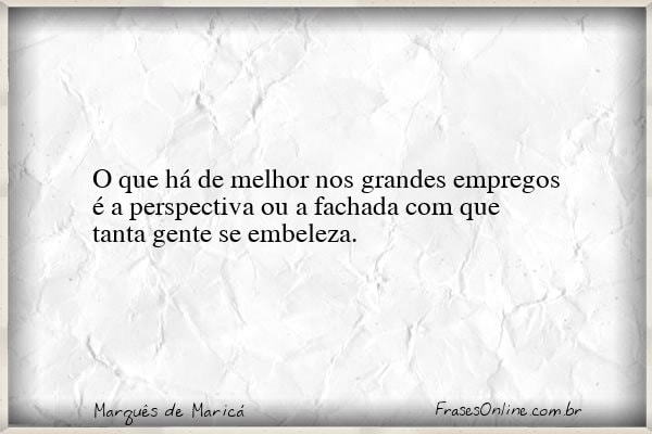 Frase de Marquês de Maricá