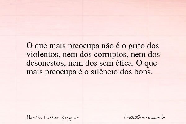 Frase de Martin Luther King Jr.