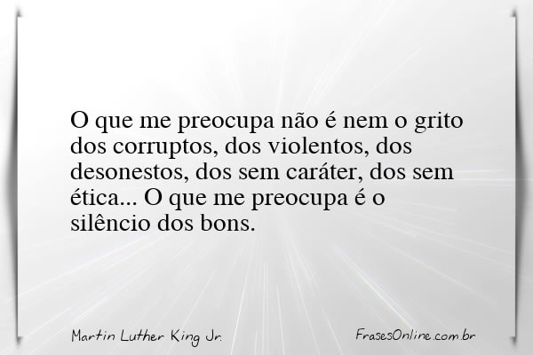 Frase de Martin Luther King Jr.