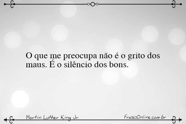 Frase de Martin Luther King Jr.