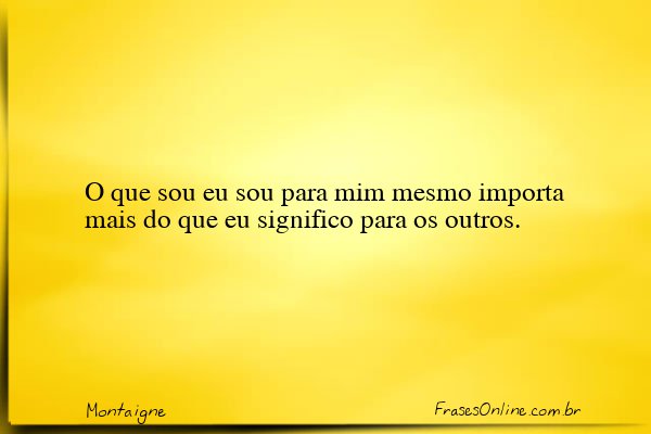 Frase de Montaigne