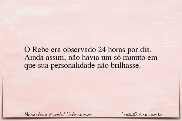 Frase de Menachem Mendel Schneerson