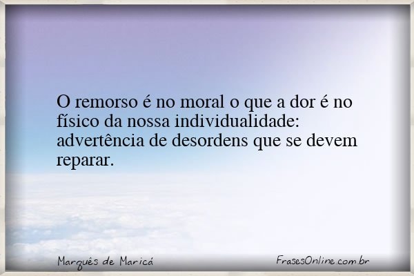 Frase de Marquês de Maricá