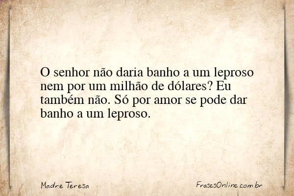 Frase de Madre Teresa