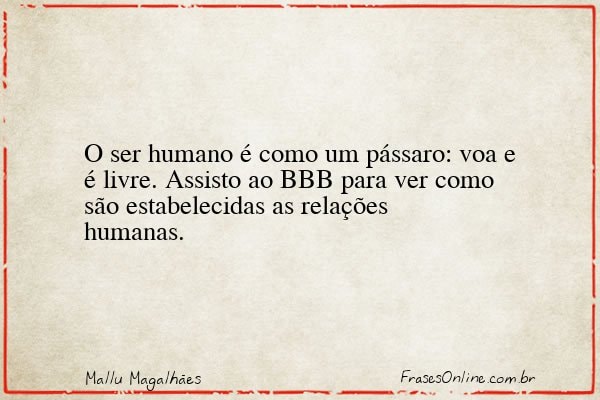 Frase de Mallu Magalhães