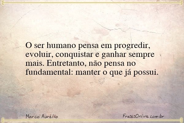 Frase de Marco Aurélio