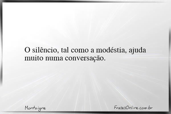 Frase de Montaigne