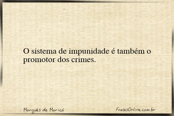 Frase de Marquês de Maricá