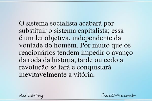 Frase de Mao Tsé-Tung