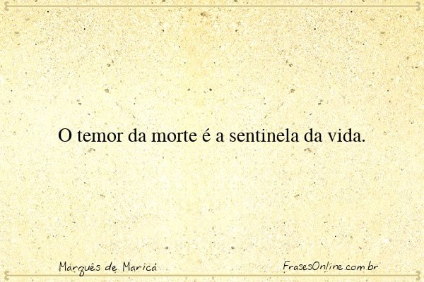 Frase de Marquês de Maricá