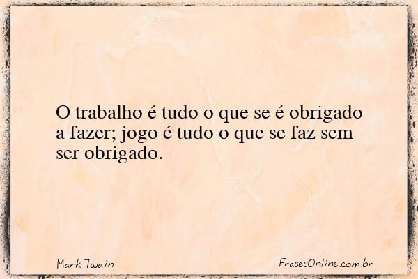 Frase de Mark Twain