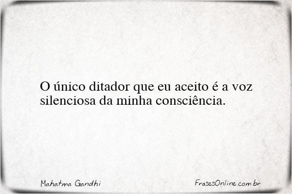 Frase de Mahatma Gandhi