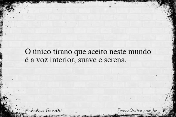 Frase de Mahatma Gandhi