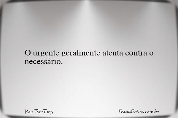 Frase de Mao Tsé-Tung